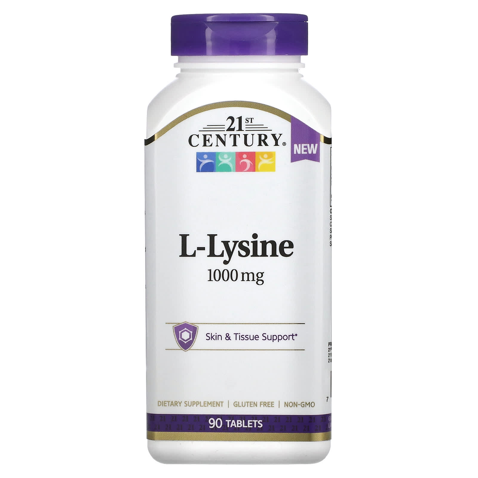 L-Лизин 21st Century, 90 таблеток 21st century антиоксидант 75 таблеток