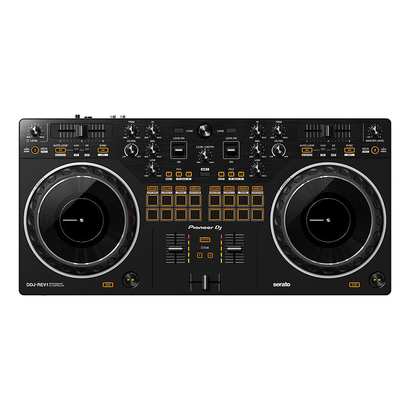 

2-дековый DJ-контроллер Pioneer DJ DDJ-REV1 для Serato DJ Lite, настройка в стиле Battle-Style DDJ-REV1/SXJ