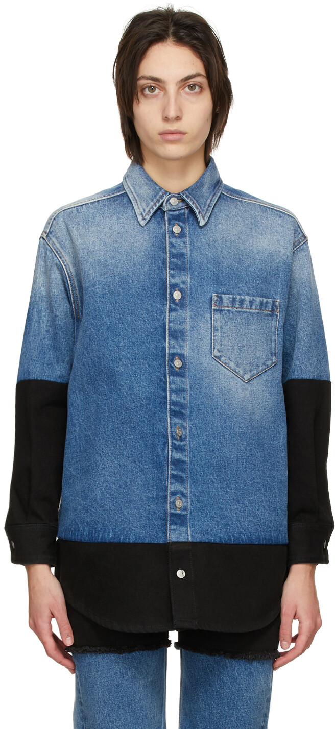 

Синяя джинсовая куртка с втачными рукавами MM6 Maison Margiela