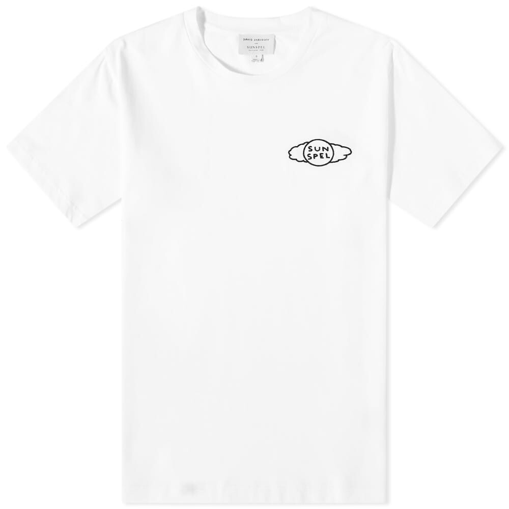 

Футболка Sunspel x David Shrigley Riviera Small Logo Tee, Белый