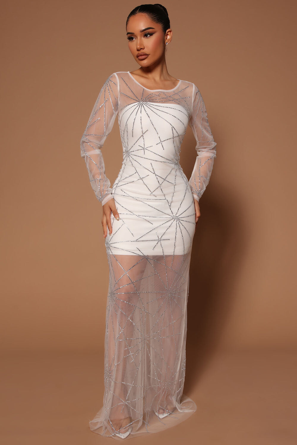 

Платье Fashion Nova FNT586, белый