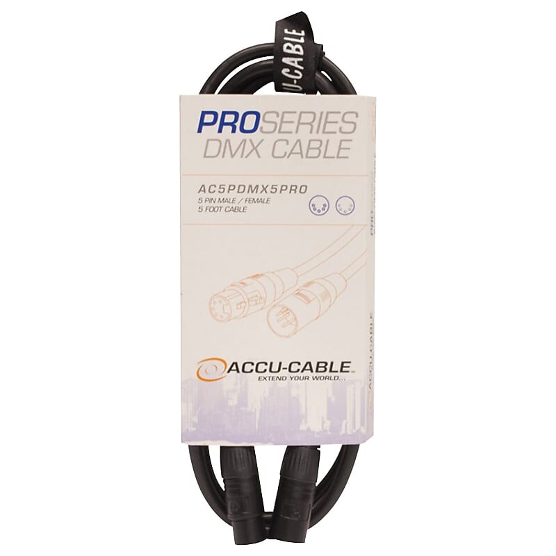 

Кабель American DJ 5FT 5-Pin Pro DMX с разъемом из ПВХ [AC5PDMX5PRO] American DJ 5FT 5-Pin Pro DMX Cable with PVC Jack [AC5PDMX5PRO]