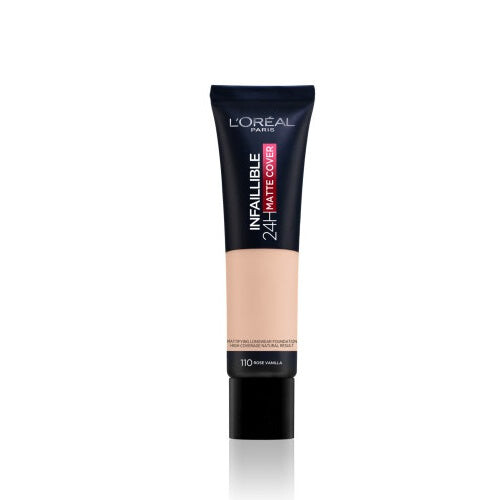 

L'Oreal Paris Infallible 24H Matte Cover Foundation Стойкая матирующая основа 110 Rose Vanilla 30ml