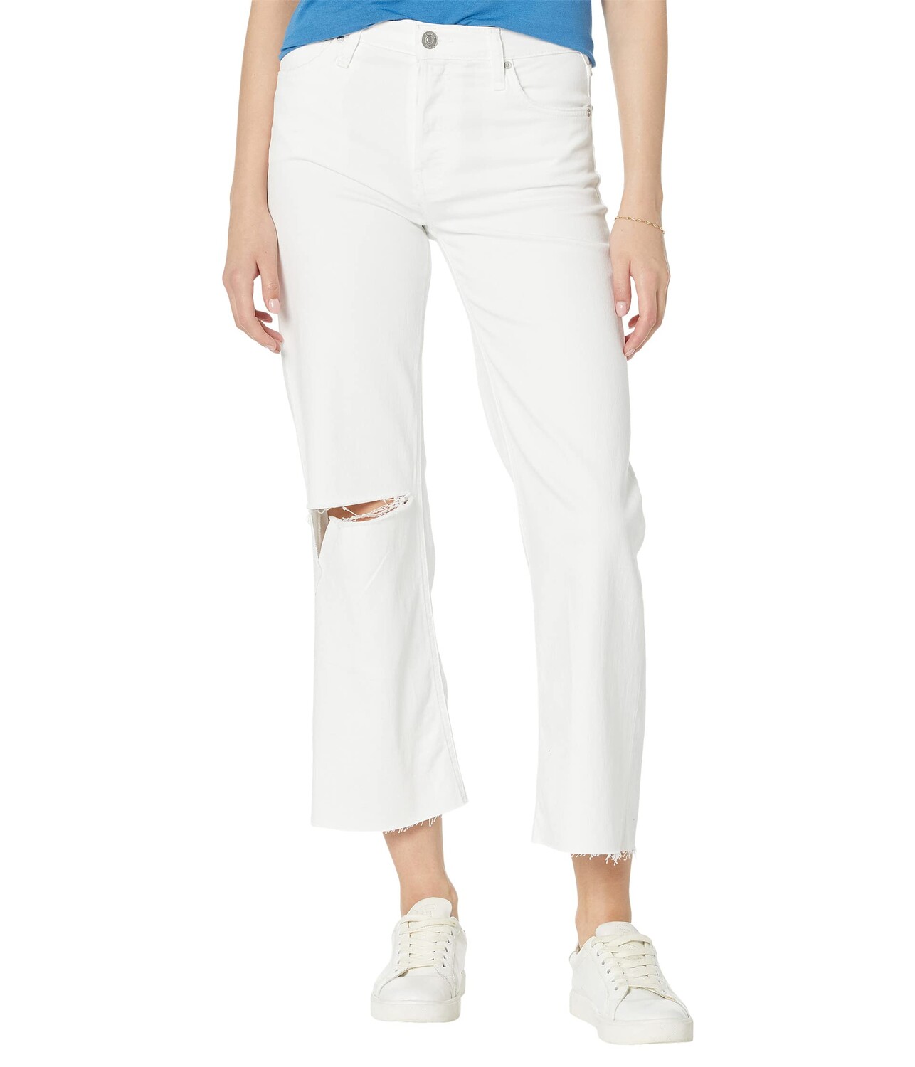 

Джинсы Hudson Jeans, Rosie Wide Leg Crop in White