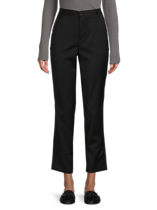 

Брюки Pomelo Zadig & Voltaire до щиколотки из смесовой шерсти, черный