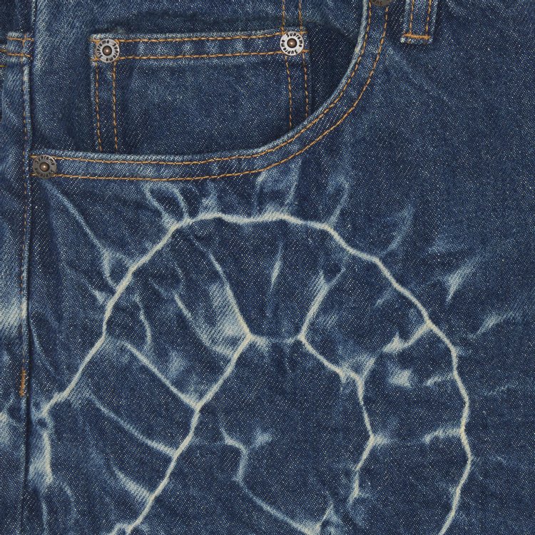 Джинсы Supreme Shibori Loose Fit Jean 'Rigid Indigo', синий