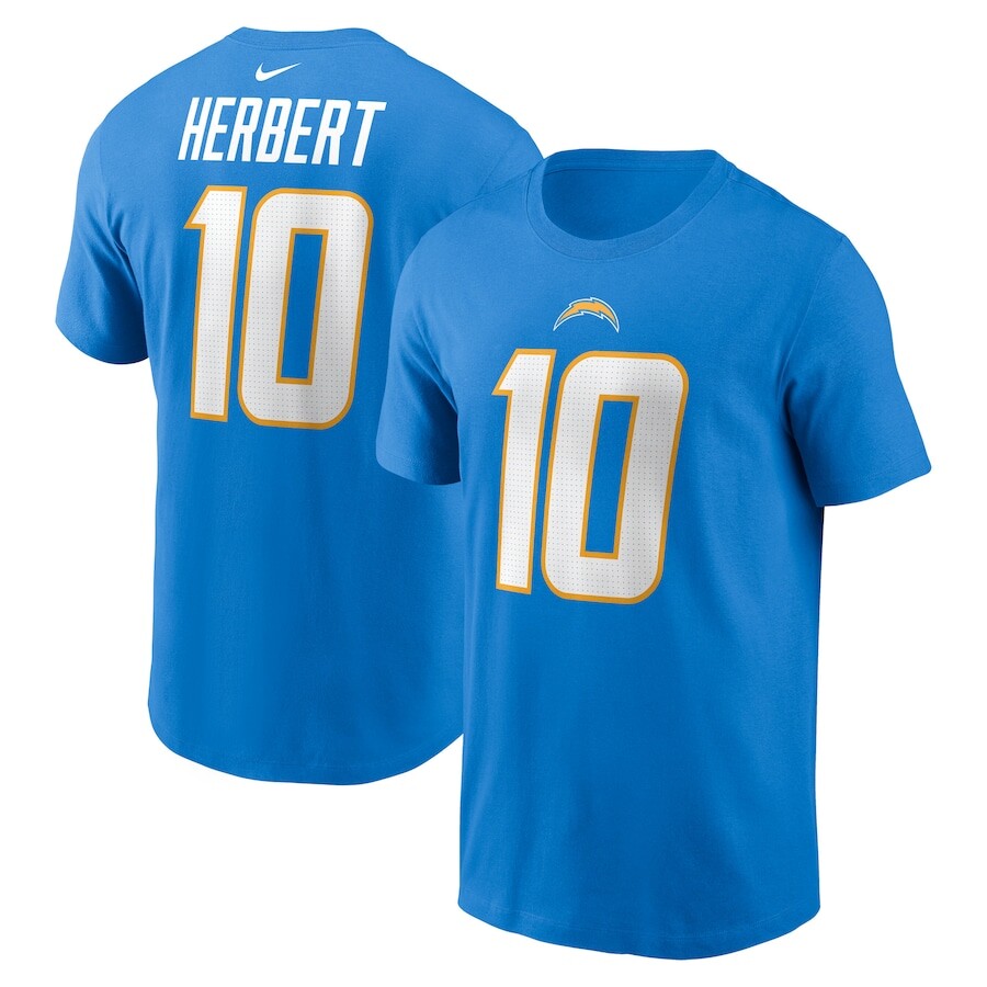 

Футболка с именем и номером Nike Los Angeles Chargers, синий