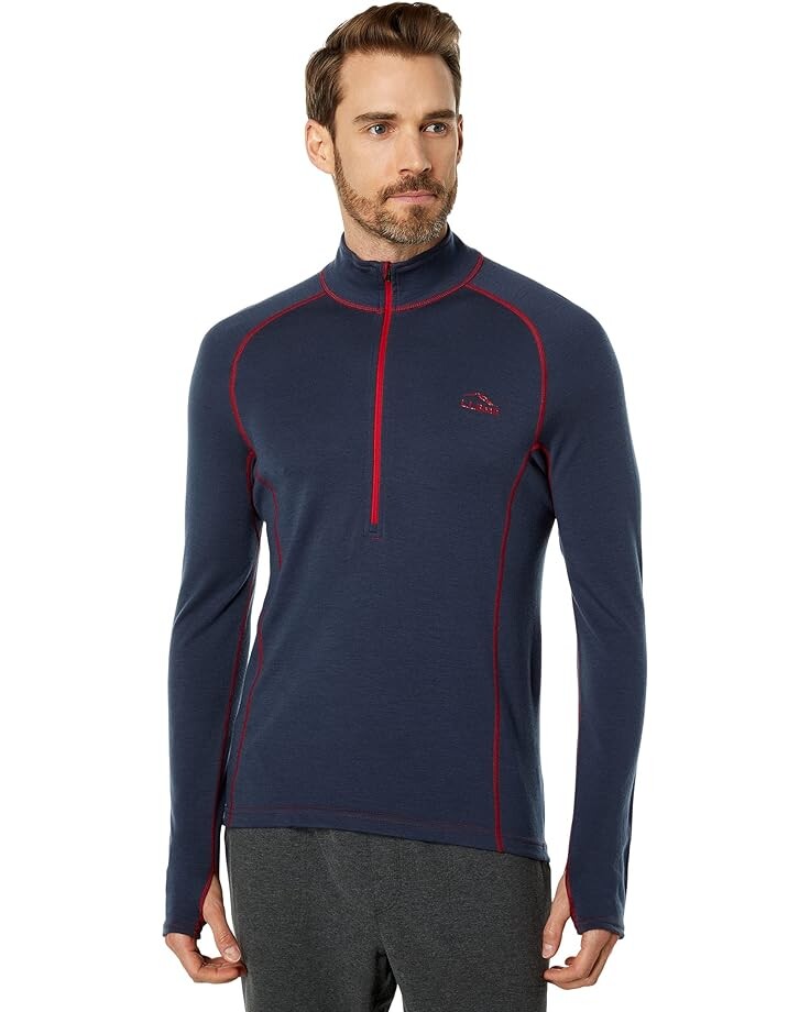 

Топ L.L.Bean Cresta Midweight 250 1/4 Zip, цвет Carbon Navy