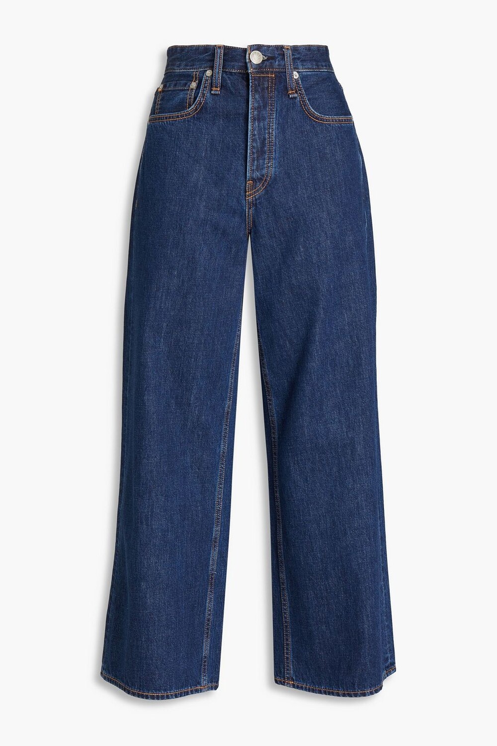 

Джинсы Maya широкого кроя с высокой посадкой RAG & BONE, синий
