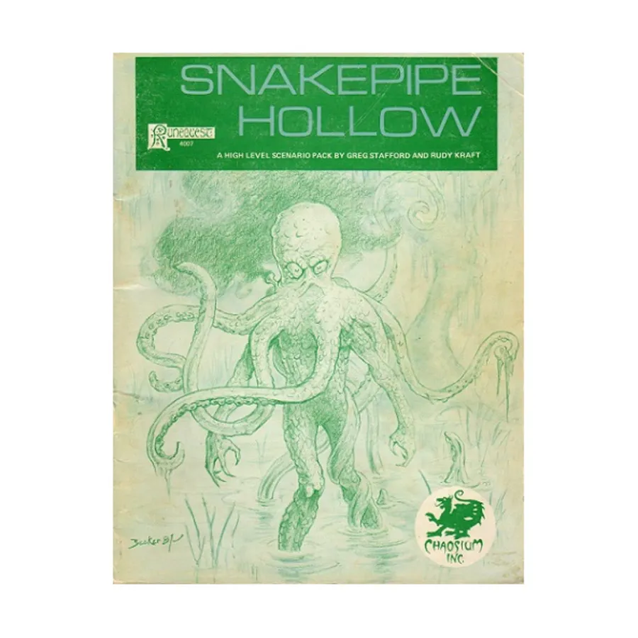 

Модуль Snakepipe Hollow (2nd Edition, 1st Printing), RuneQuest (Chaosium)