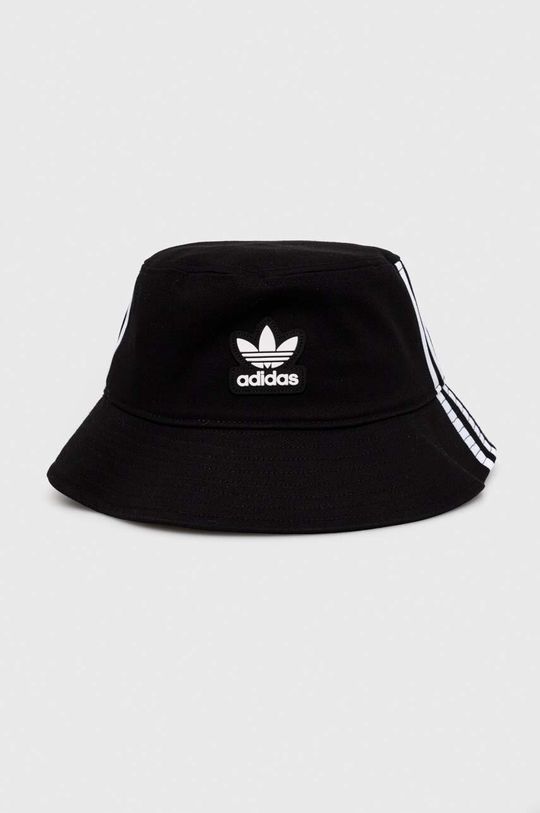 Хлопковая шапка adidas Originals, черный