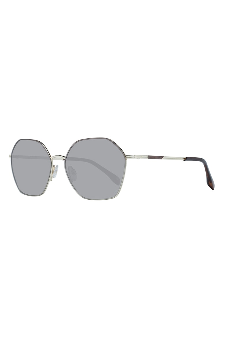 Солнцезащитные очки в металлической оправе Karen Millen, коричневый