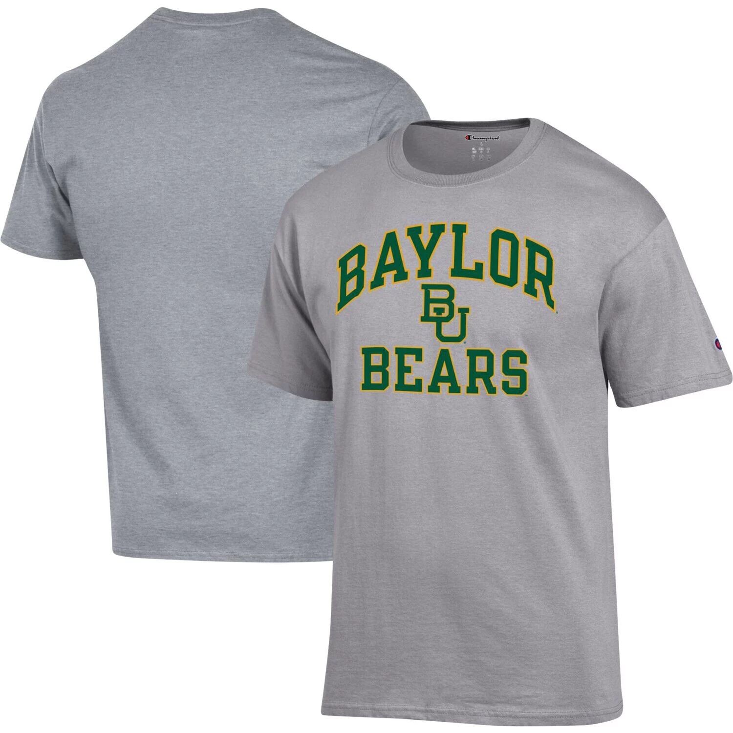 

Мужская футболка Heather Grey Baylor Bears High Motor Champion