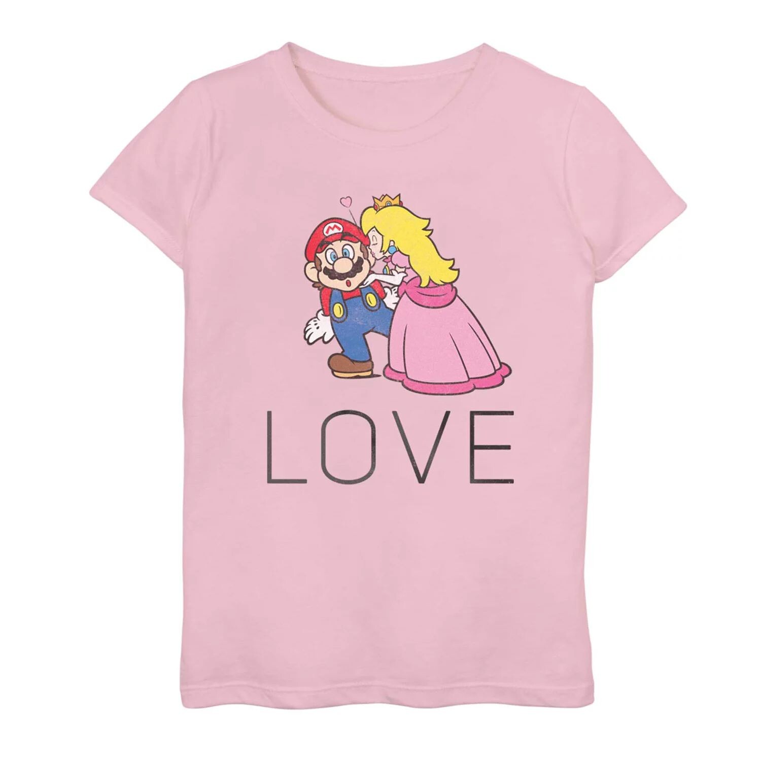 

Футболка с рисунком Nintendo Super Mario «Love» для девочек 7–16 лет Licensed Character