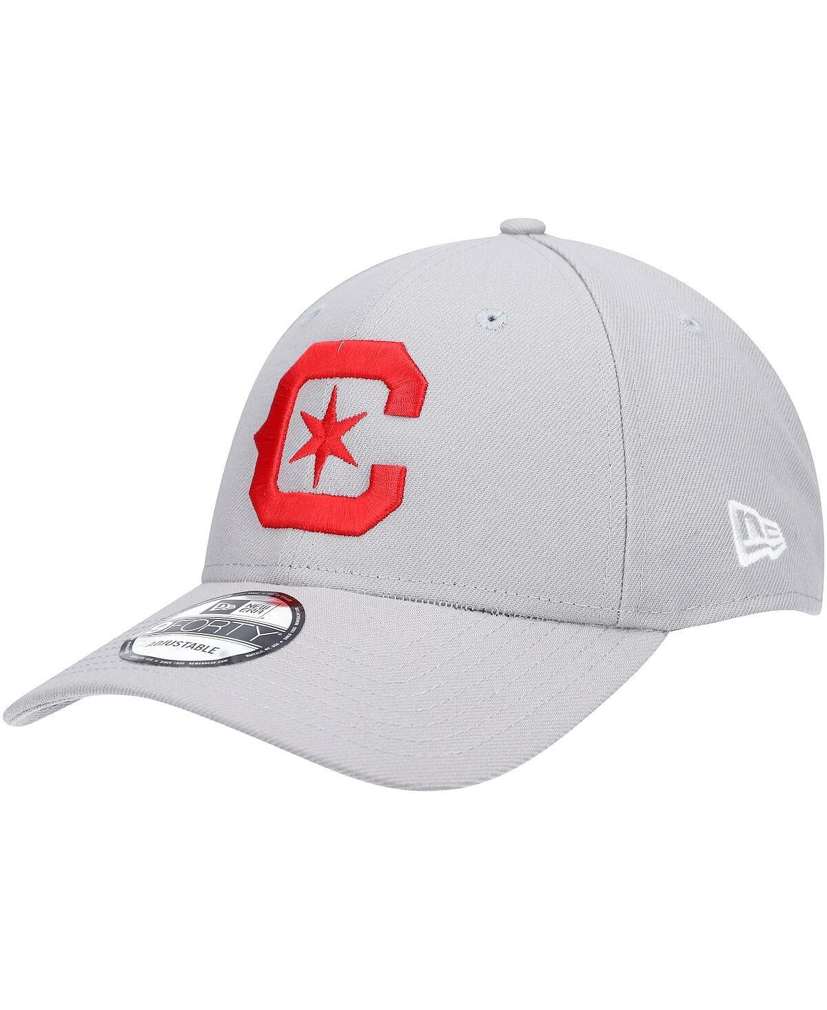 

Мужская серая регулируемая кепка Chicago Fire Team Logo 9FORTY New Era