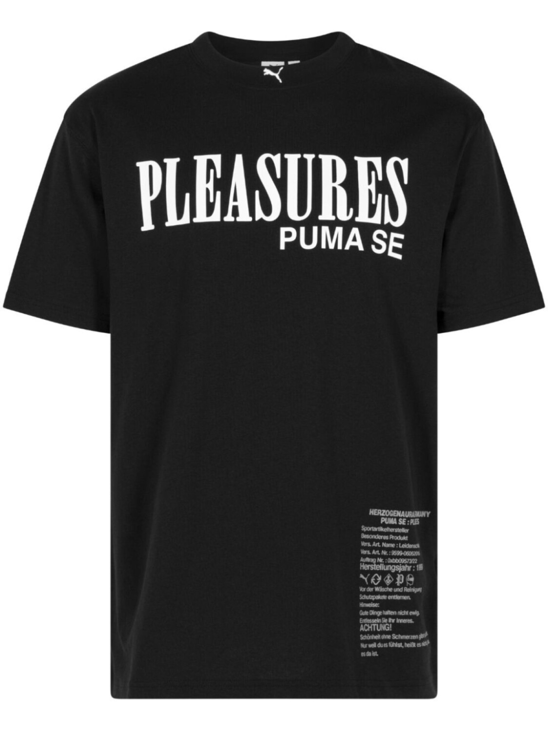 

PUMA футболка Typo из коллаборации с Pleasures, черный