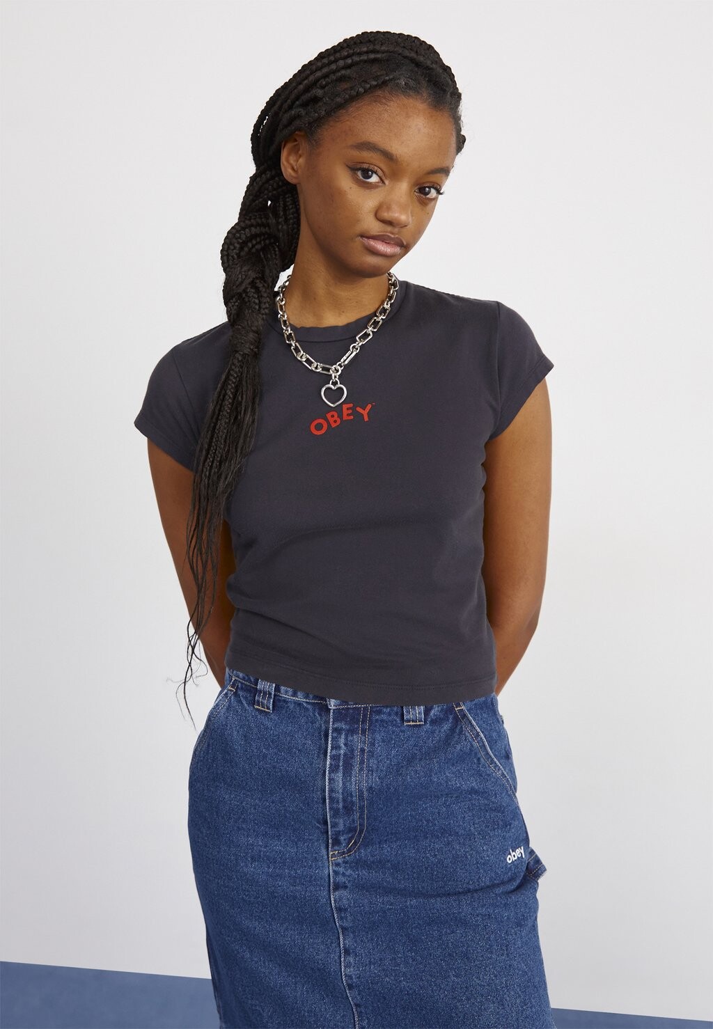 

Футболка базовая GIDDY UP Obey Clothing, цвет digital black