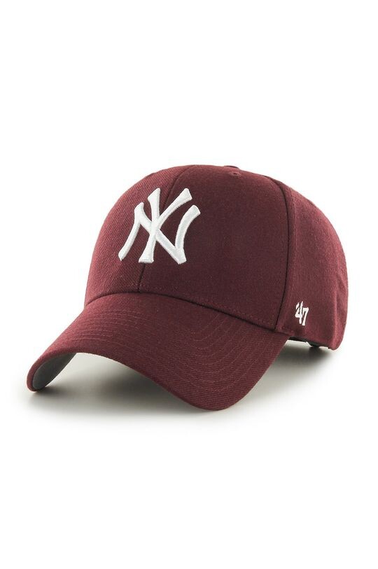 

Кепка MLB New York Yankees. 47brand, бордовый