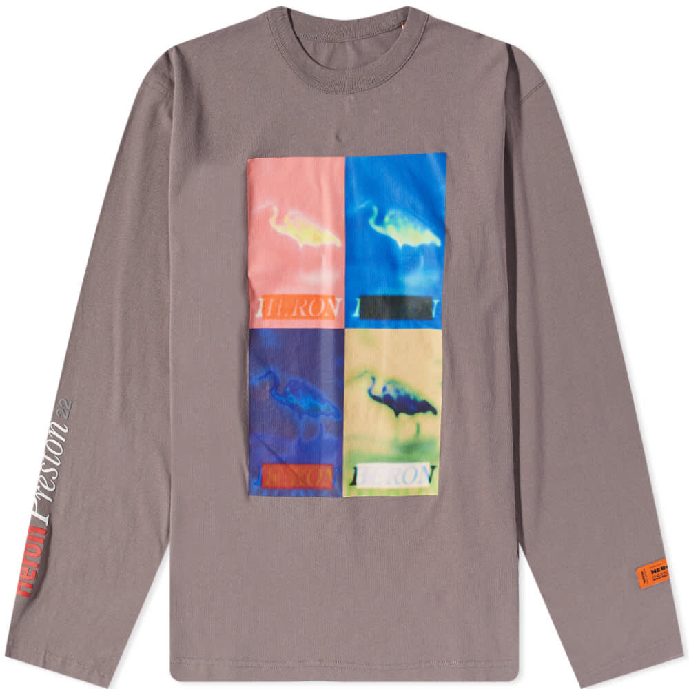 

Футболка Heron Preston Long Sleeve Multi Heron Censored Tee, Серый