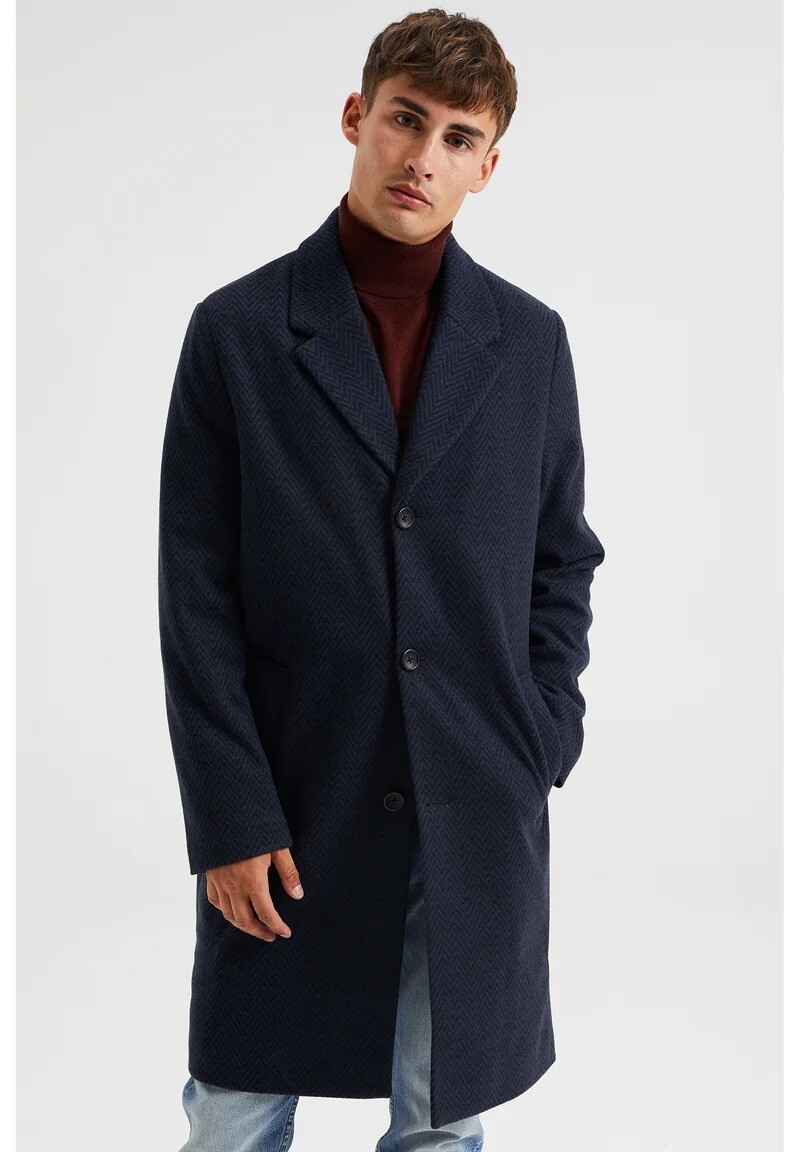 

Пальто классическое We Fashion, синий