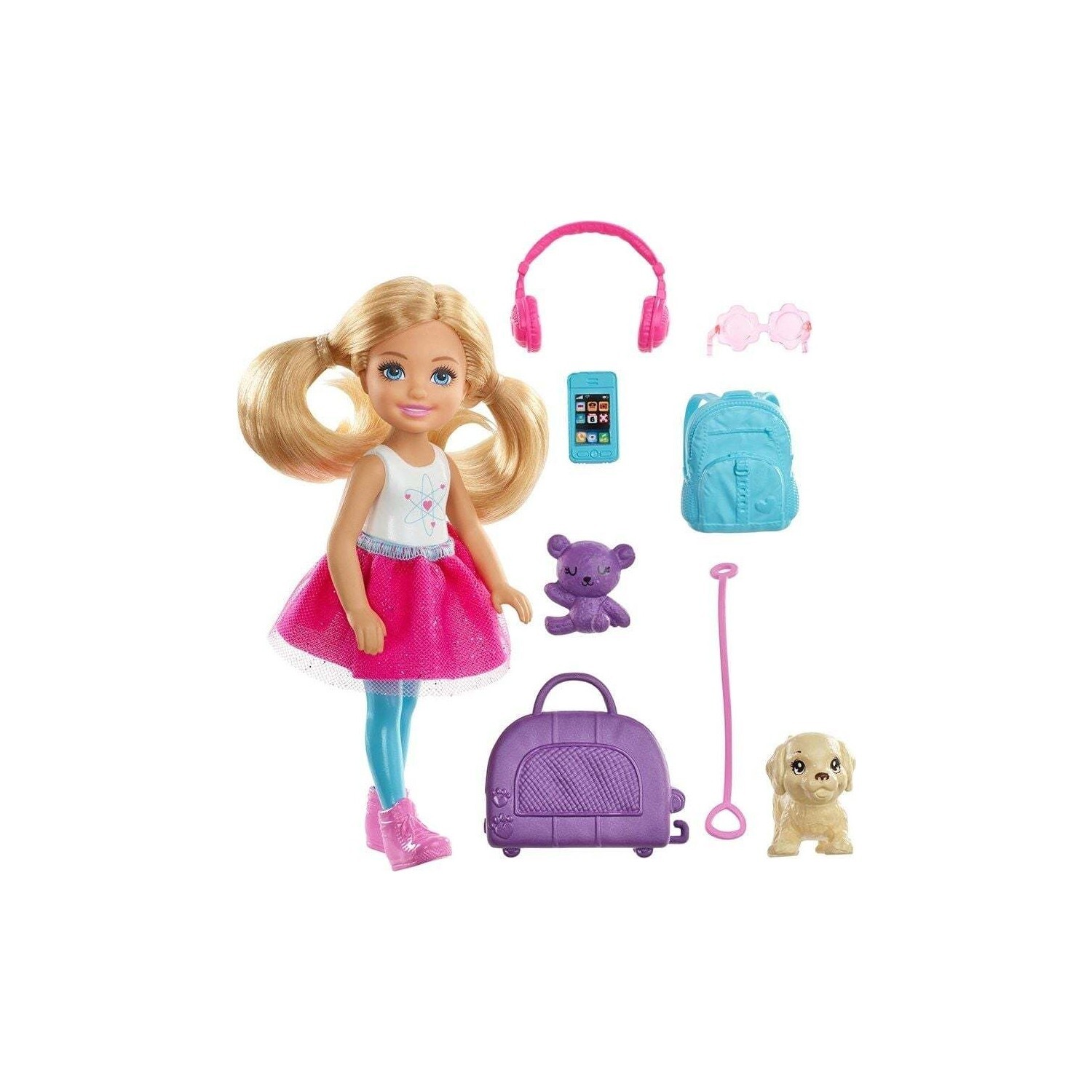 

Кукла Barbie Челси с аксессуарами для путешествия