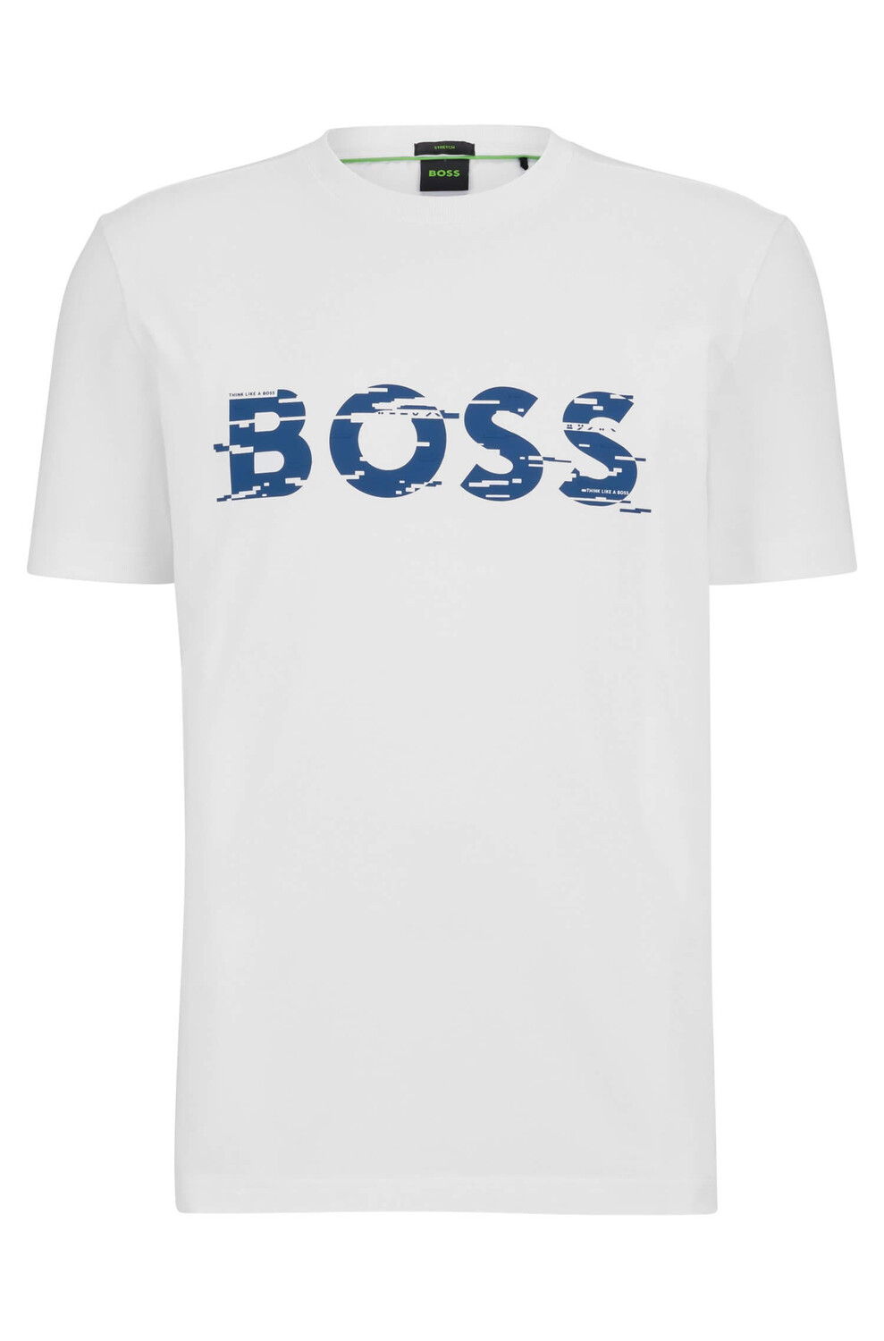 

Футболка Boss Stretch-cotton With Graphic Logo Print, белый