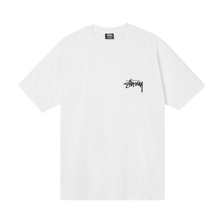 

Футболка Stussy Big League Pigment Dyed Tee 'Natural', белый