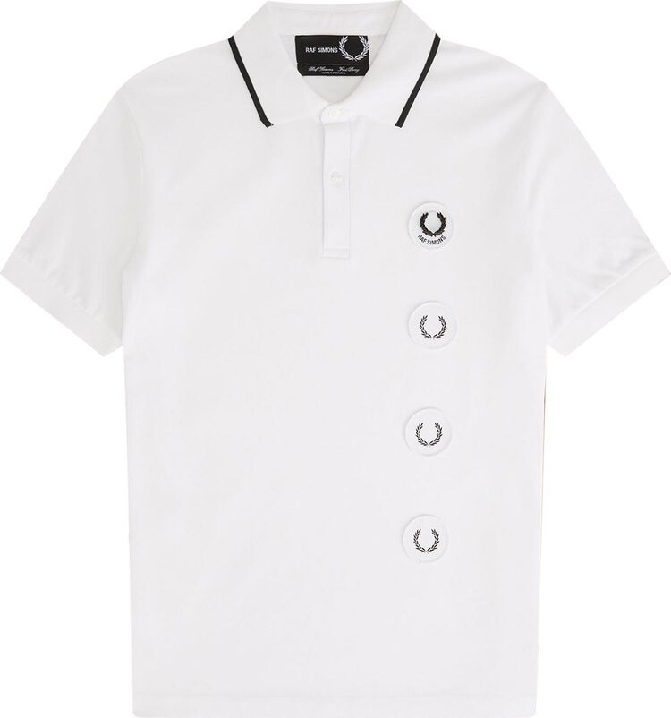 

Топ Fred Perry x Raf Simons Laurel Detail Roll Neck Top 'Black', черный