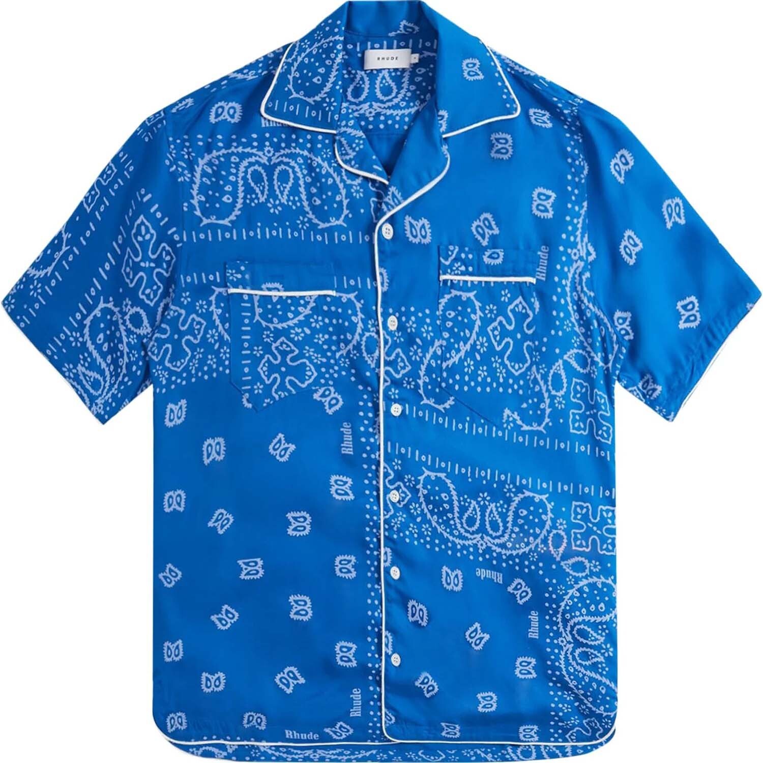 

Рубашка Rhude Bandana Track, голубой