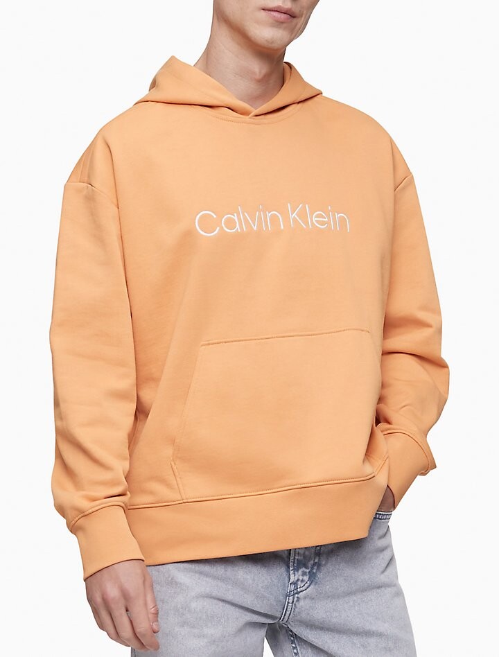 

Толстовка Calvin Klein Relaxed Fit Standard Logo, светло-оранжевый