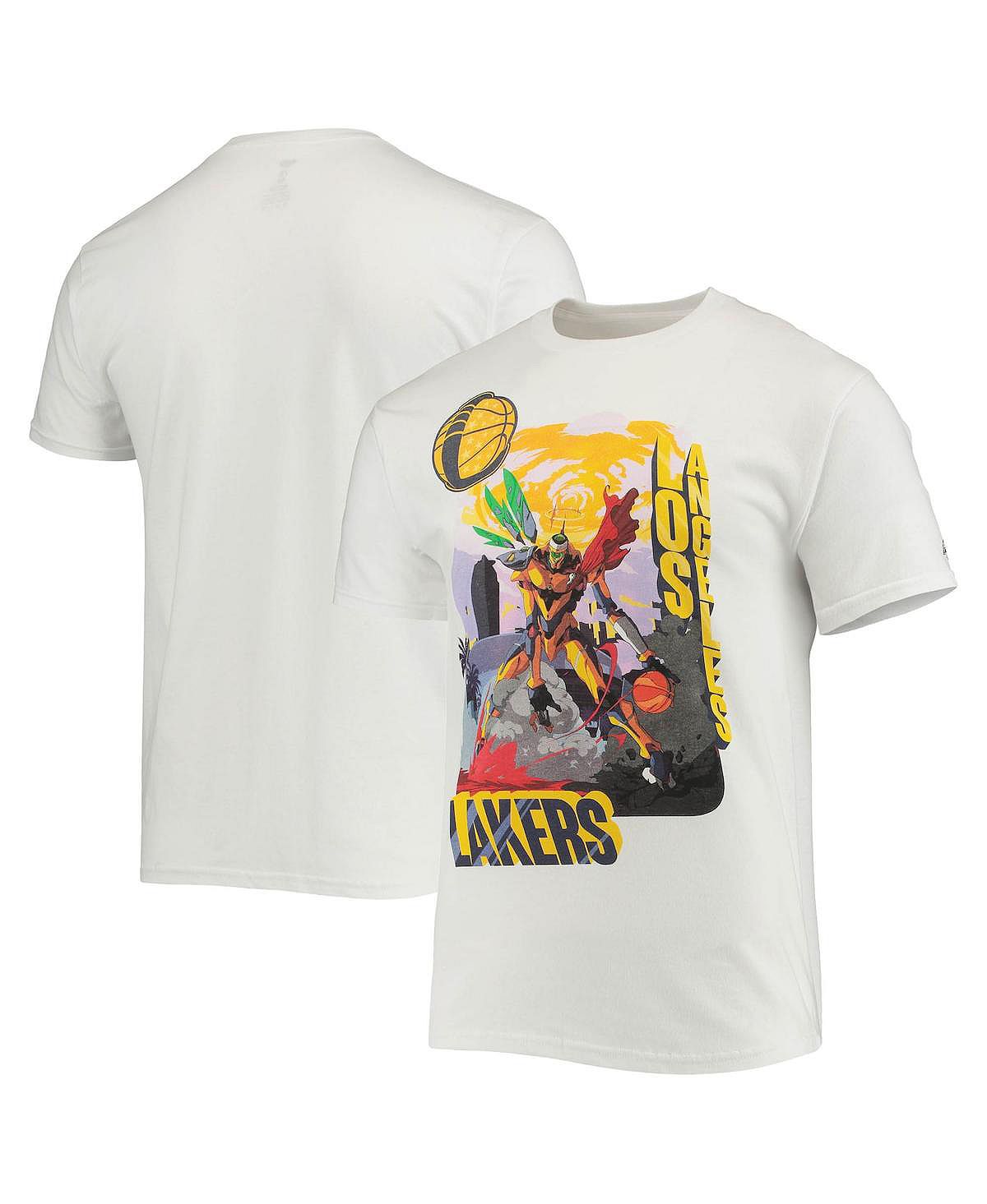 Мужская футболка nba x mcflyy white los angeles lakers с идентификацией artist series NBA Exclusive Collection, белый