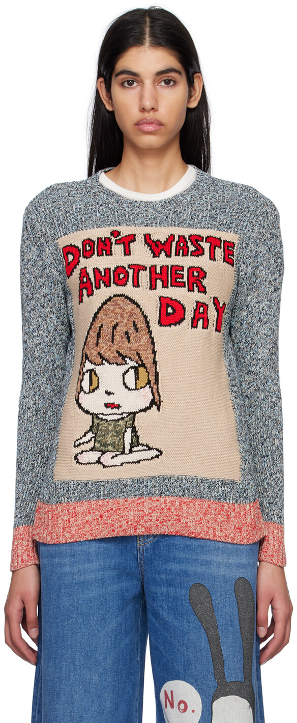 

Серый свитер 'Don't Waste Another Day' Stella McCartney