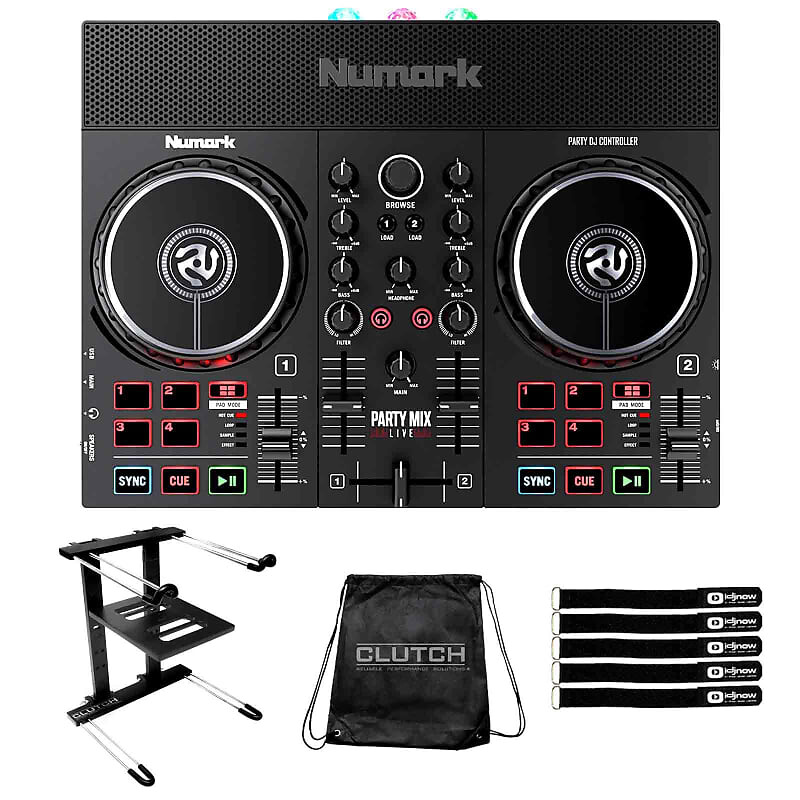

Контроллер Numark Party Mix Live Serato DJ LE со встроенным динамиком и подставкой для ноутбука Numark Party Mix Live Serato DJ LE Controller w Built In Speaker & Laptop Stand