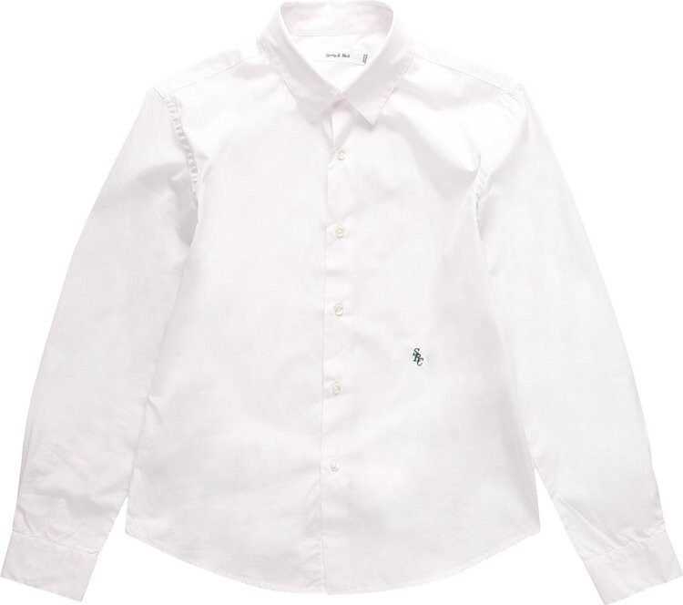 

Рубашка Sporty & Rich Charlie Shirt 'White', белый