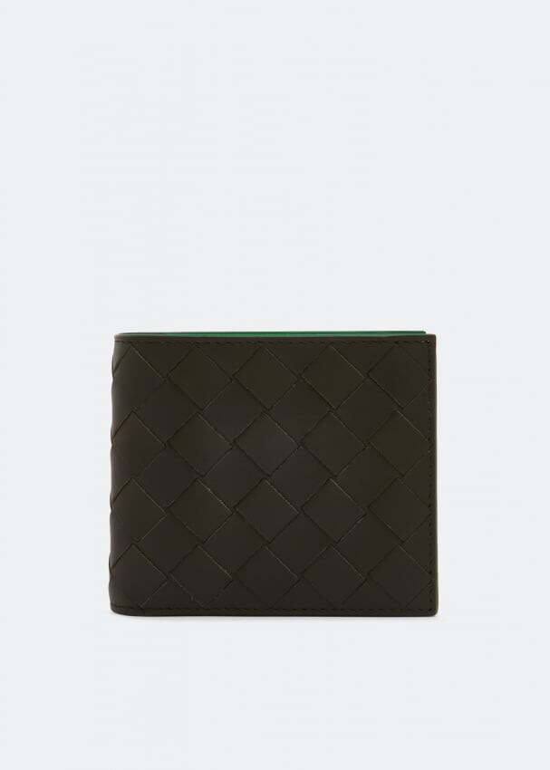 

Кошелек BOTTEGA VENETA Intrecciato bi-fold wallet, коричневый