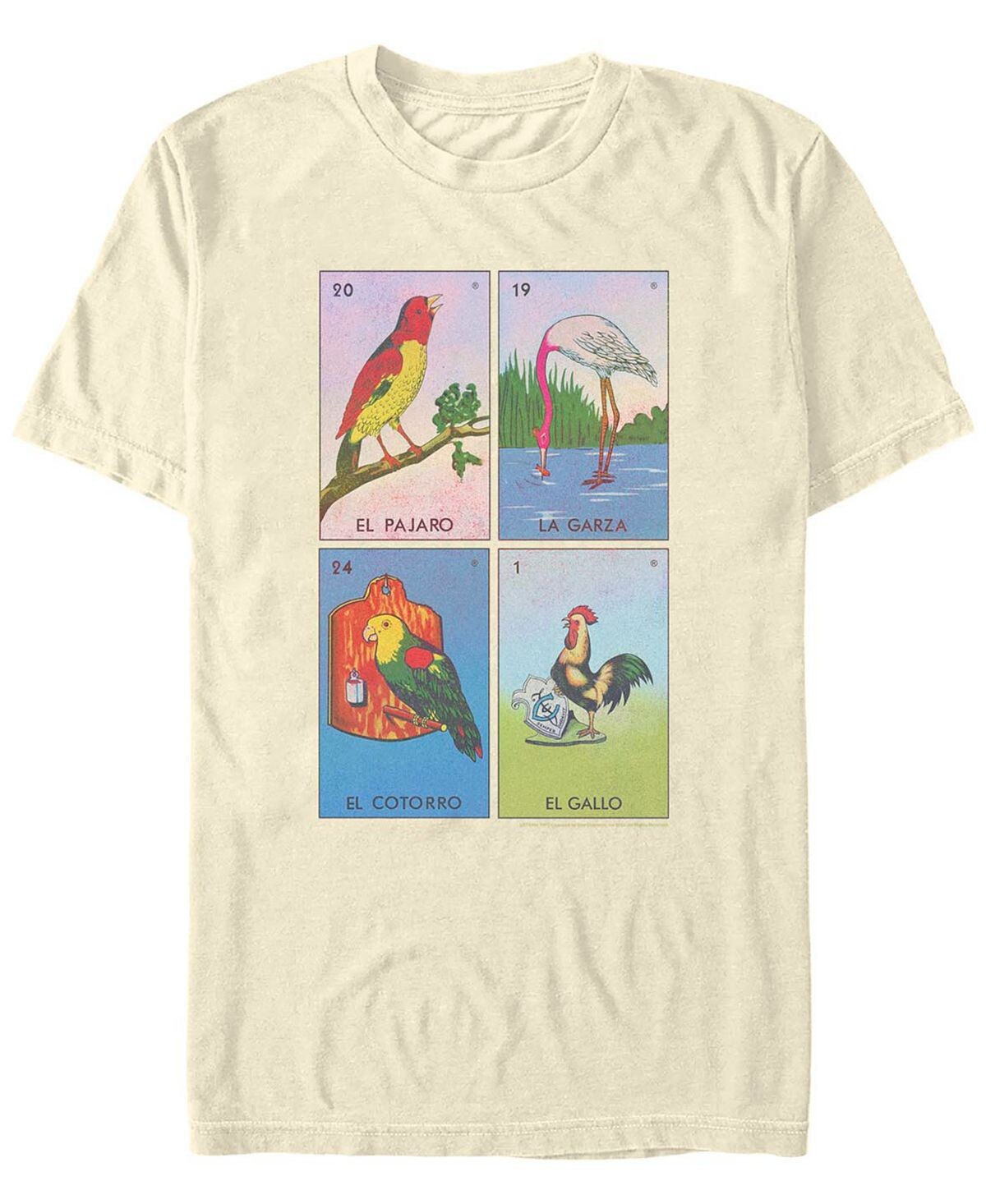 

Мужская футболка с коротким рукавом loteria birds Fifth Sun, Серый