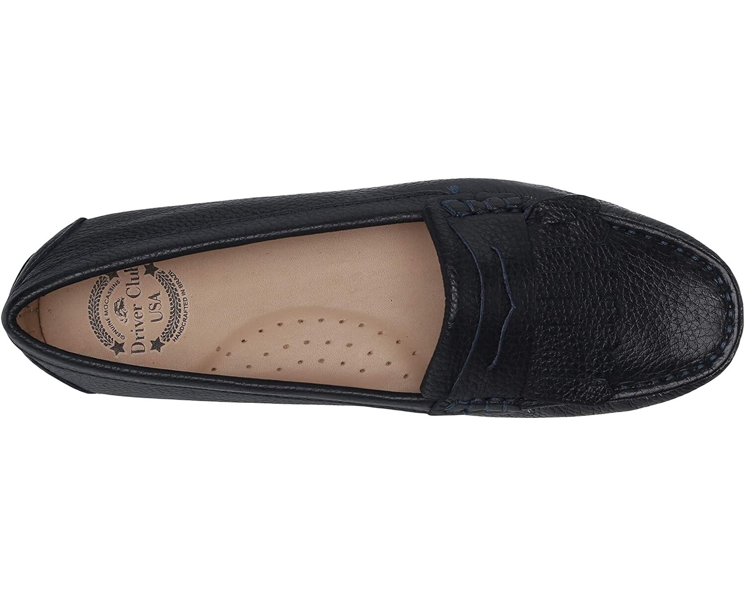 

Лоферы Women's Leather Made in Brazil Kilt Detail Driver Moc Loafer Driver Club USA, синий