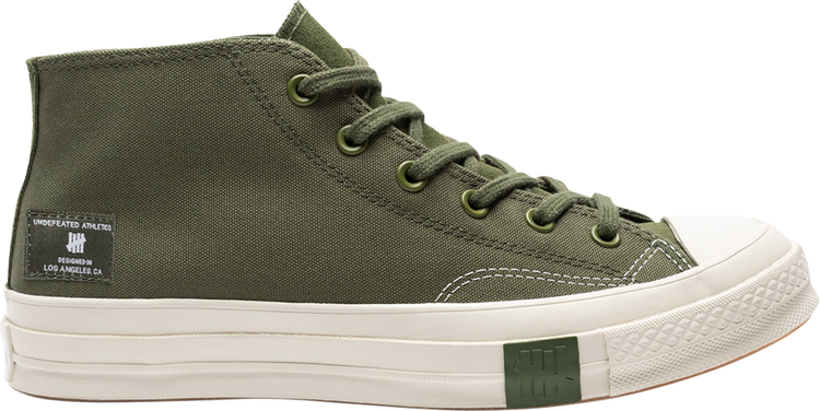 Кроссовки Converse Undefeated x Chuck 70 Mid Chive Parchment, зеленый