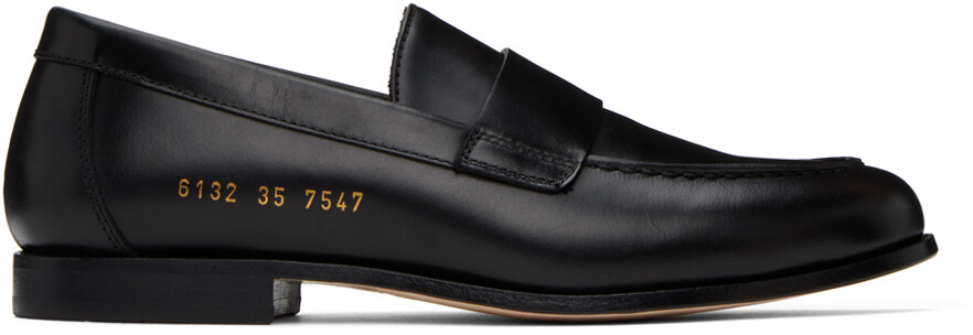 

Черные лоферы на плоской подошве Common Projects, Черный