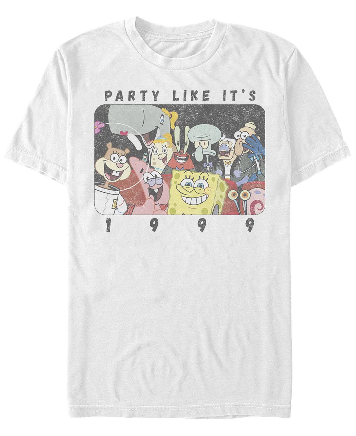 Мужская футболка с круглым вырезом с короткими рукавами party bob Fifth Sun, белый