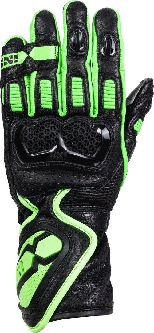 

Перчатки IXS Sport LD RS-200 2.0 для мотоцикла, черно-зеленые