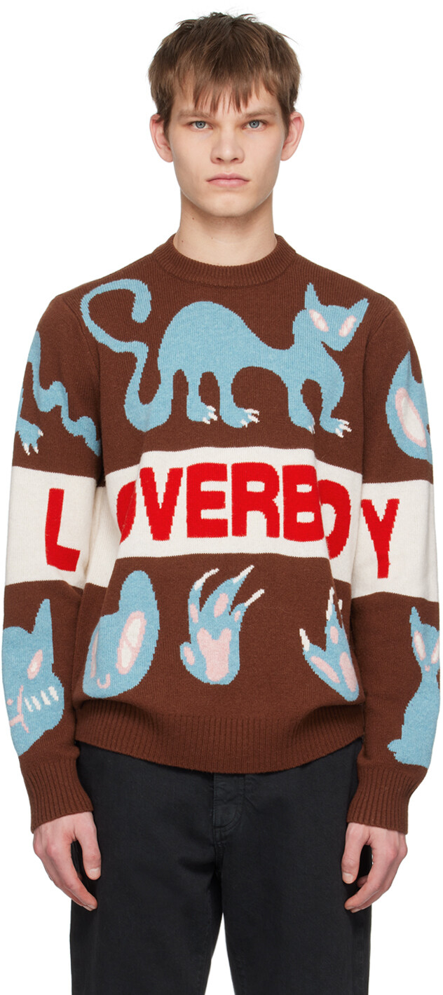 

Коричневый свитер Loverboy Charles Jeffrey Loverboy