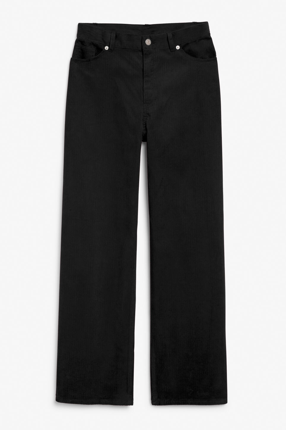 

Широкие вельветовые брюки Monki, черный