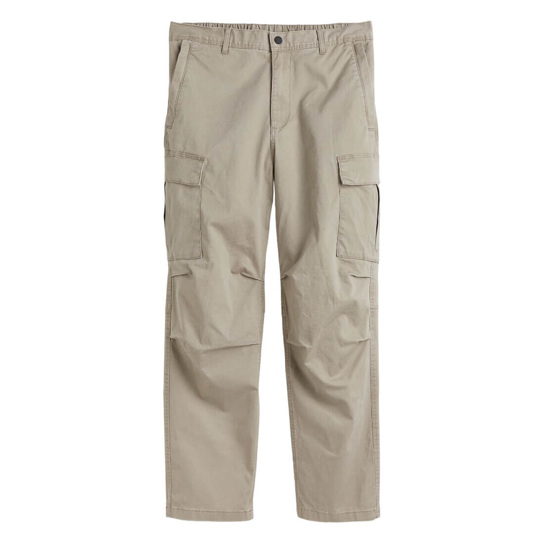 

Брюки H&M Regular Fit Twill Cargo, светло-бежевый