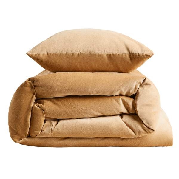 

Покрывало Zara Home Reversible Velvet, желтый
