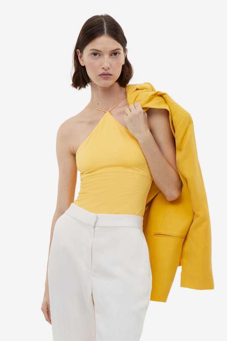 

Боди-стринги из джерси H&M, желтый