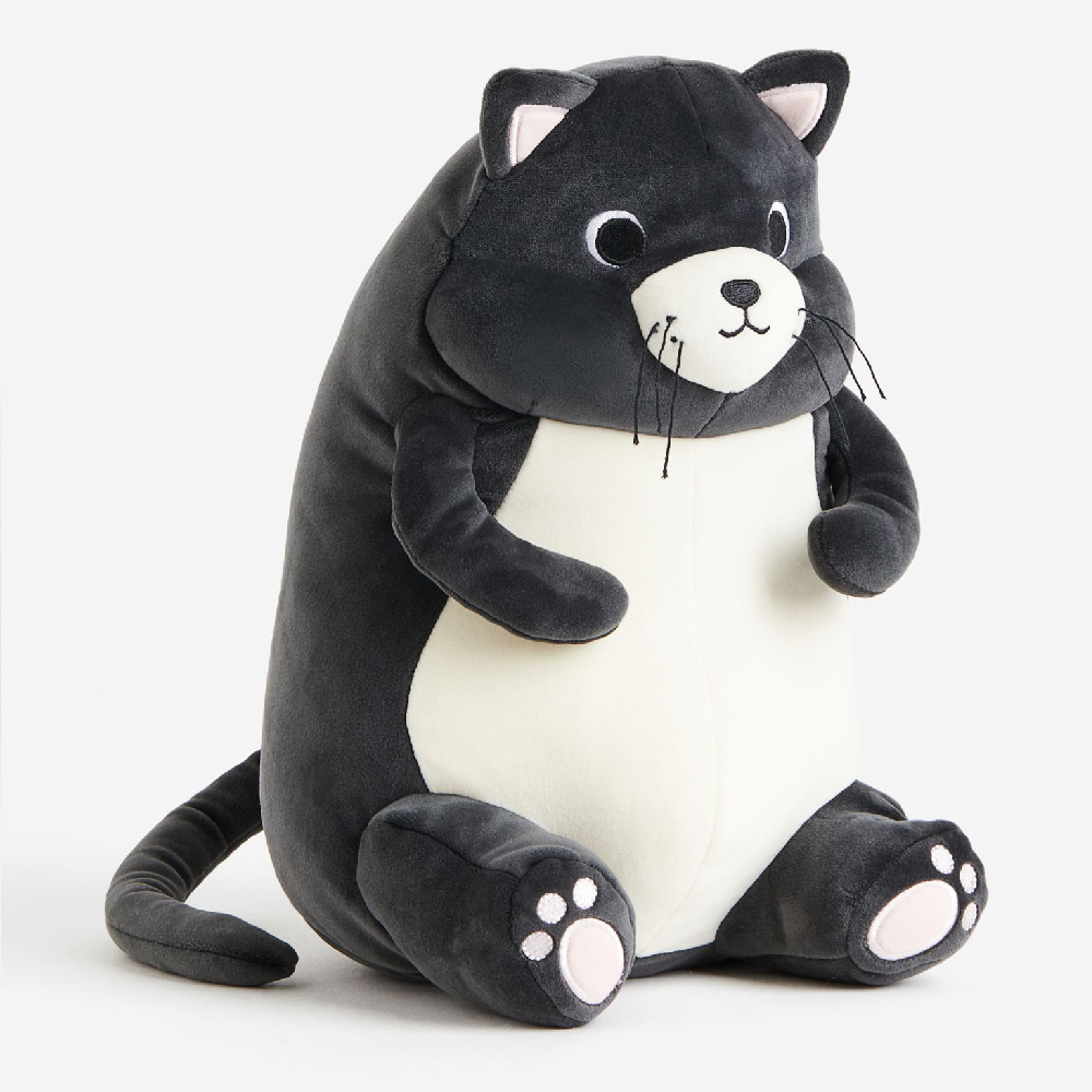 Мягкая игрушка Кошка H&M Home, темно-серый