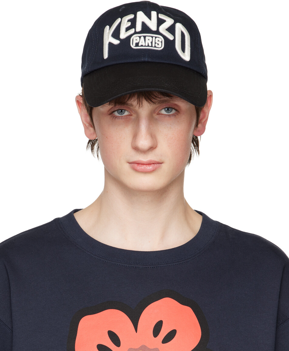

Темно-сине-черная кепка с длинным козырьком Kenzo Paris