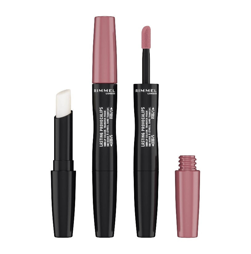 

Rimmel Стойкая губная помада Lasting Provocalips 2in1 400 Grin & Bare It 6мл