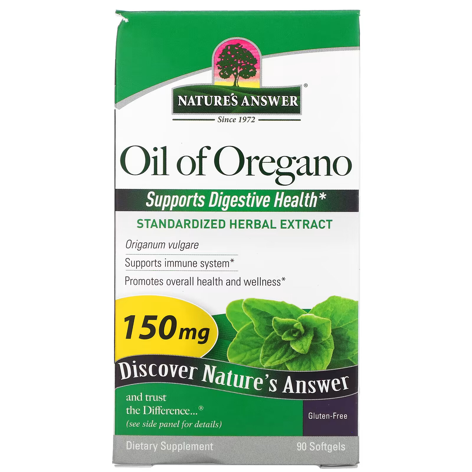 nature s answer масло орегано 150 мг 90 мягких таблеток Nature's Answer, масло орегано, 150 мг, 90 мягких таблеток